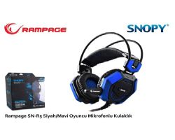 Snopy  Rampage Sn-R5 Siyah/Mavi Oyuncu Mikrofonlu Kulaklık